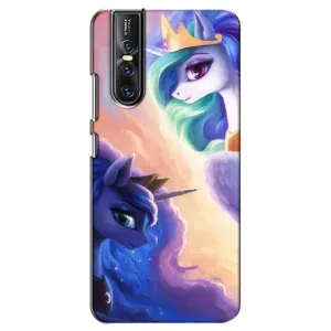 Чехол Unicorn на Vivo V15 Pro (Единорожки на тучках)