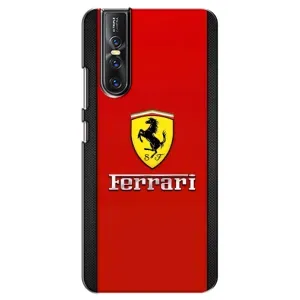 Силиконовый бампер с картинкой машины на Vivo V15 Pro (Ferrari Logo)