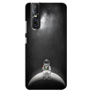 Силіконовый Чохол з принтом "Космонавти" на Vivo V15 Pro (Космонавт романтик)