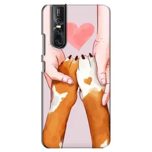 Чехол (ТПУ) Милые собачки для Vivo V15 Pro (Любовь к собакам)