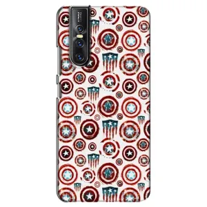 Чехол с Щитом Капитана Америки на Vivo V15 Pro (Марвел щиты)