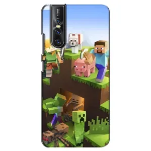 Чохли для Vivo V15 Pro (Персонажі МайнКрафт) (Майн-крафт)
