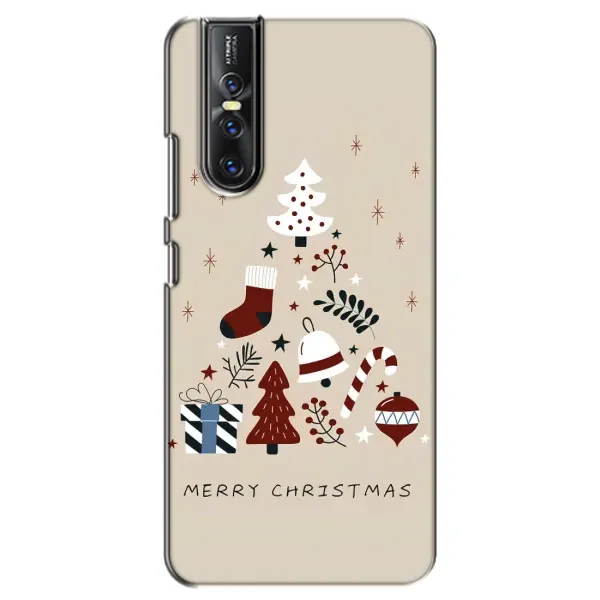 Чехол с рисунком «Merry Christmas» для Vivo V15 Pro Чехол с рисунком «Merry Christmas» для Vivo V15 Pro