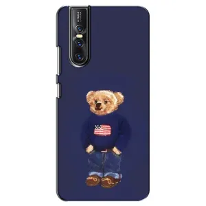 Чехлы Мишка Тедди для Виво В15 Про (Мишка USA)