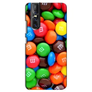 Чехол с изображением вкусной еды для Vivo V15 Pro (Разноцветные M&M'S)