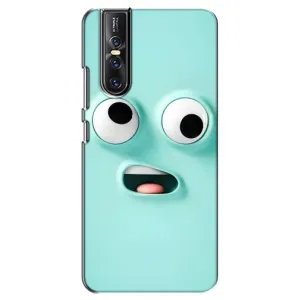 Силиконовые Чехлы (смешные стикеры) для Vivo V15 Pro (Забавное мятное лицо)