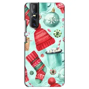 Чехол Санта Клаус для Vivo V15 Pro (Одежда)