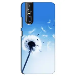 Силіконовий Чохол з кульбабками на Vivo V15 Pro (Кульбабка на блакитному)