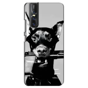 Чехол ДОБЕРМАН для Vivo V15 Pro (Опасный доберман)