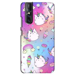Чехол Unicorn на Vivo V15 Pro (Радуга и Единорог)