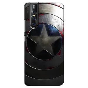 Чехол с Щитом Капитана Америки на Vivo V15 Pro (Ретро Щит Капитана)