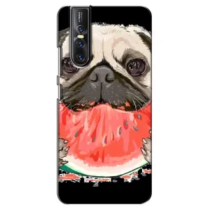Чехол (ТПУ) Милые собачки для Vivo V15 Pro (Смешной Мопс)