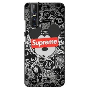 Чехол с Брендами одежды на Виво В15 Про (Supreme Маус)