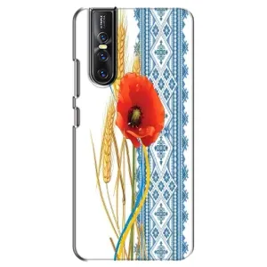 Силіконовый Чохол на Vivo V15 Pro з картинкой Вишиванки (Вишиванка з квіткою)