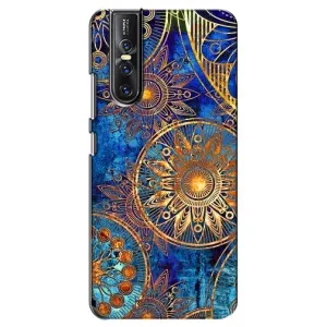 Чохли з сенсом на Vivo V15 Pro (Золоті узори)