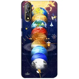 Чехол (ТПУ) с планетами на ViVO V17 Neo (Арт планети)