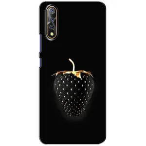 Чехол с изображением вкусной еды для ViVO V17 Neo (Чёрная клубника)