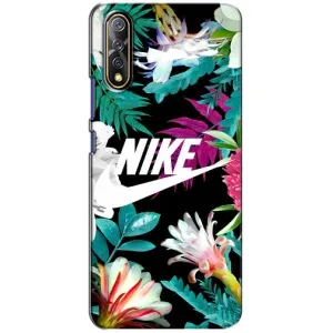 Силиконовый Чехол на ViVO V17 Neo с картинкой Nike (Цветочный Nike)