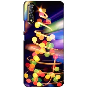 Чехол Новогодняя Елка на ViVO V17 Neo (Гирлянды)