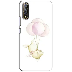 Силиконовый бампер с картинкой животных для ViVO V17 Neo (Кролик и шарики)
