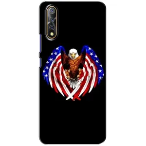 Чехол Флаг USA для ViVO V17 Neo (Крылья США)