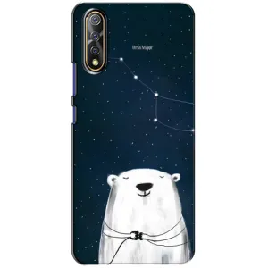 Силиконовый бампер с картинкой животных для ViVO V17 Neo (Медведица)