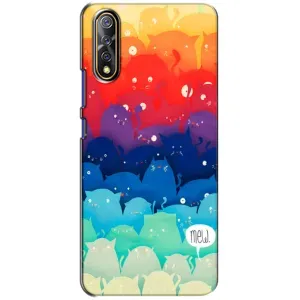 Силиконовый чехол с котиком для ViVO V17 Neo (Mew)