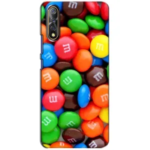 Чехол с изображением вкусной еды для ViVO V17 Neo (Разноцветные M&M'S)