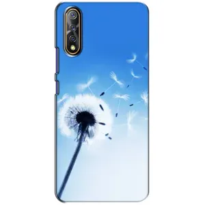 Силиконовый Чехол с одуванчиками на ViVO V17 Neo (Одуванчик на голубом)
