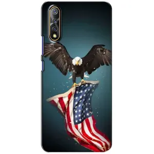 Чехол Флаг USA для ViVO V17 Neo (Орел и флаг)