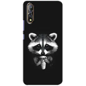 Силиконовый Чехол с Енотами на ViVO V17 Neo (С кофем)