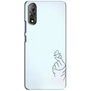 Чехлы (Знак сердечка) на ViVO V17 Neo (Сердце на голубом)