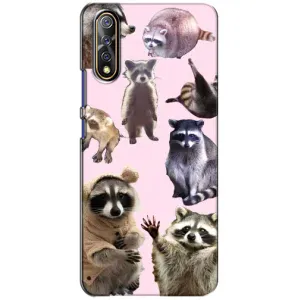 Силиконовый Чехол с Енотами на ViVO V17 Neo (Смешные Еноты)