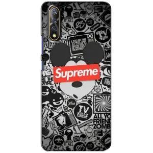 Чехол с Брендами одежды на Виво В17 Нео (Supreme Маус)