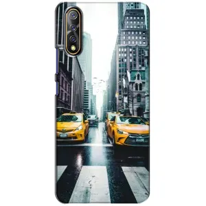 Силиконовый бампер (Работники) на ViVO V17 Neo (Такси)