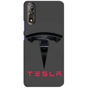 Силиконовый бампер с картинкой машины на ViVO V17 Neo (Logo TESLA)