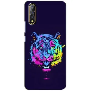 Силиконовый бампер с картинкой животных для ViVO V17 Neo (Тигр-Арт)