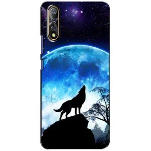 Чехол с Волком на ViVO V17 Neo (Воет на луну)