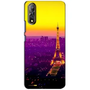 Чехол с Эйфелевой башней на ViVO V17 Neo (Яркая башня)