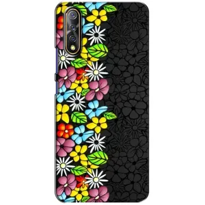 Чехол с Цветами для ViVO V17 Neo (Яркие цветы)