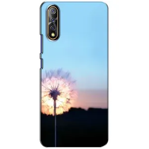 Силиконовый Чехол с одуванчиками на ViVO V17 Neo (Закат с одуванчиком)