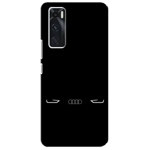 Силиконовый бампер с картинкой машины на ViVO V20 se (Силует Audi)