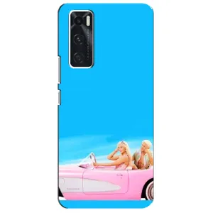 Силиконовый Чехол Барби Фильм на ViVO V20 se (Барби и Кен)