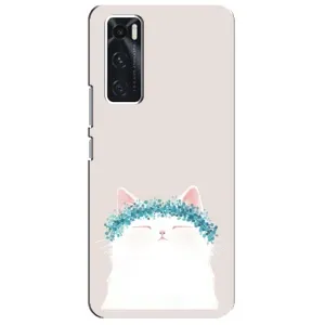 Чехол на тематику: Коты для Vivo V20 se (Белый котик)