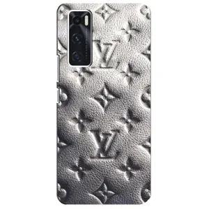 Текстурный Чехол Louis Vuitton для Виво В20 СЕ (Бежевый ЛВ)