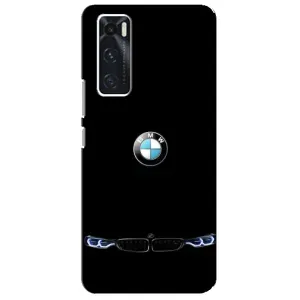 Силиконовый бампер с картинкой машины на ViVO V20 se (Черный BMW)