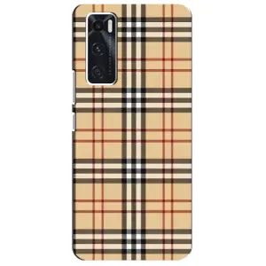 Чехол с Брендами одежды на Виво В20 СЕ (Burberry стиль)