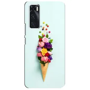 Чохли з тематикою "КВІТИ" на ViVO V20 se (Квітка-морозиво)