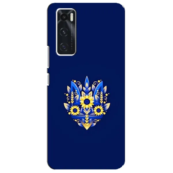Чехол с рисунком «Цветущий Герб» для Vivo V20 se