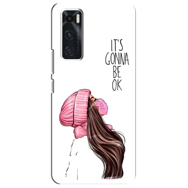 Чехол с рисунком «Девушка в маске» для Vivo V20 se Чехол с рисунком «Девушка в маске» для Vivo V20 se